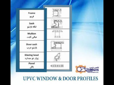 پروفیل درب و پنجره UPVC